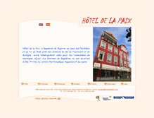 Tablet Screenshot of hotel-delapaix.com